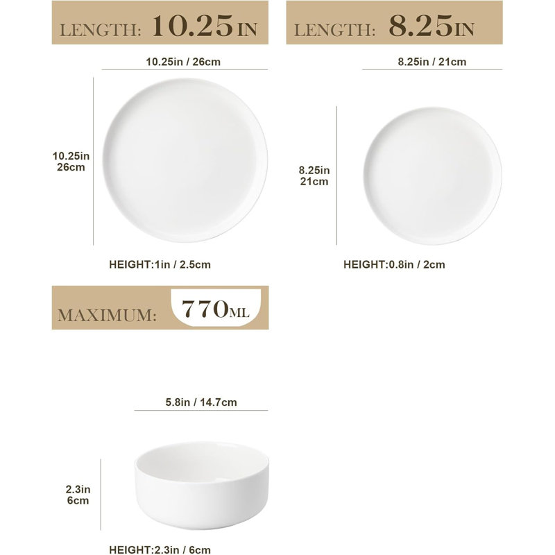 Stoneware Dinnerware - Service for 6