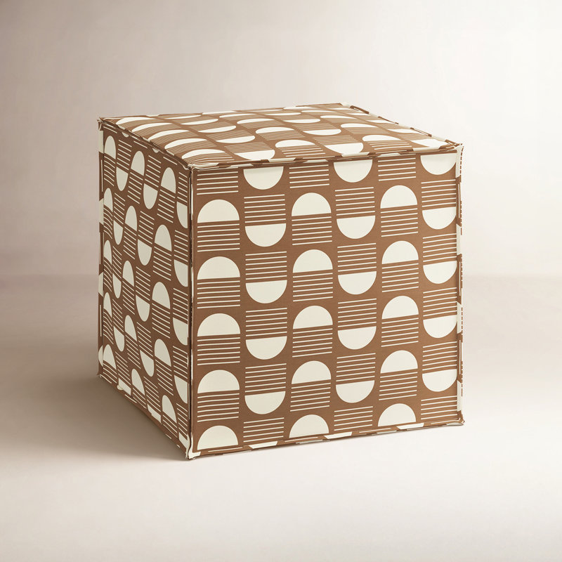 Upholstered Ottoman, Sunrise Camel