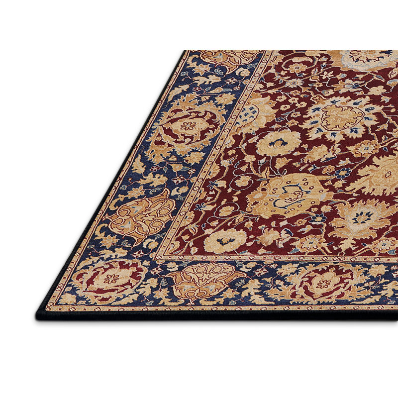 Tapis oriental rouge / bleu Harut, Rectangle 2 pi x 4 pi