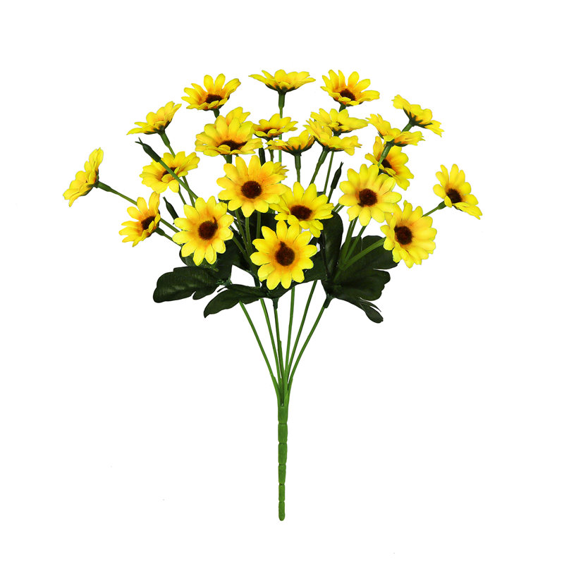 Mini-buissons de marguerite artificiels, Jaune