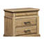Table de chevet 2 tiroirs avec plateau en finition - placage, attrait rustique, tiroirs spacieux, plateau escamotable dissimulé, charme, bords arrondis, détails de moulure, bois massif +, hauteur 28, largeur 17, profondeur, 62,5 lb