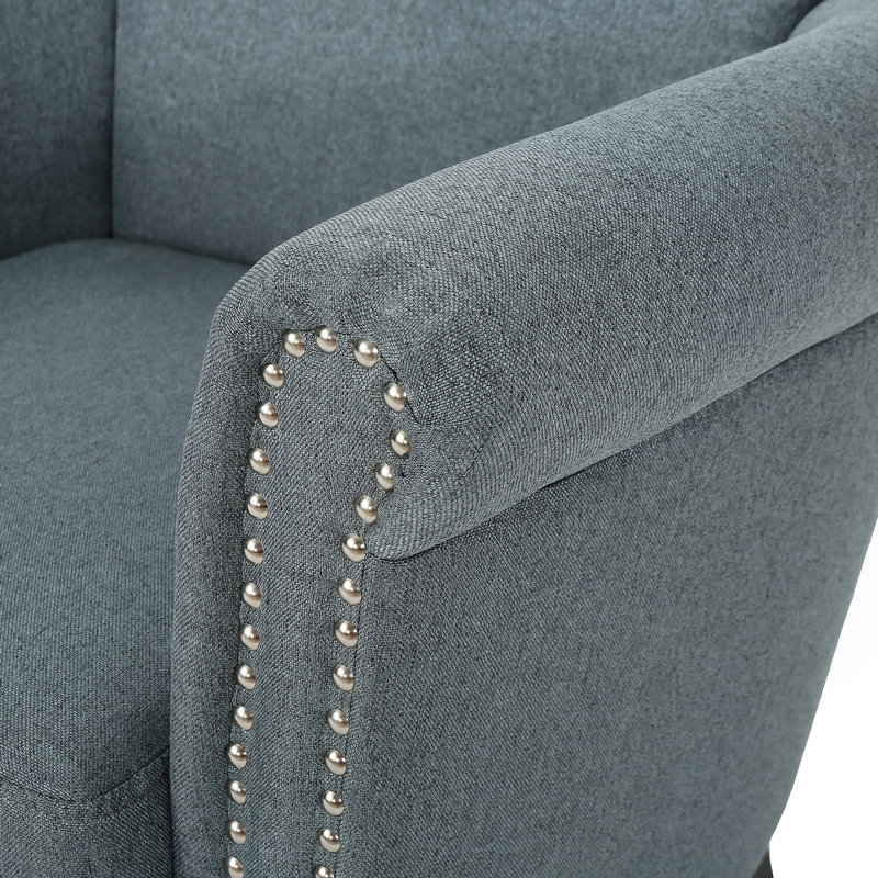 CHAISE CLUB, Bleu/Gris