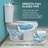 Two-piece 1.28 GPF Dual Flush Chair Height Elongated Toilet Soft-Close Seat Included