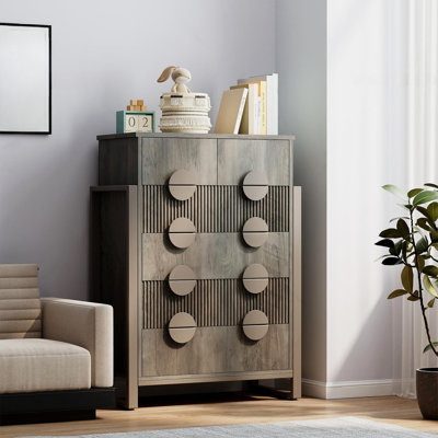 Commode moderne à 6 tiroirs Ebern Designs