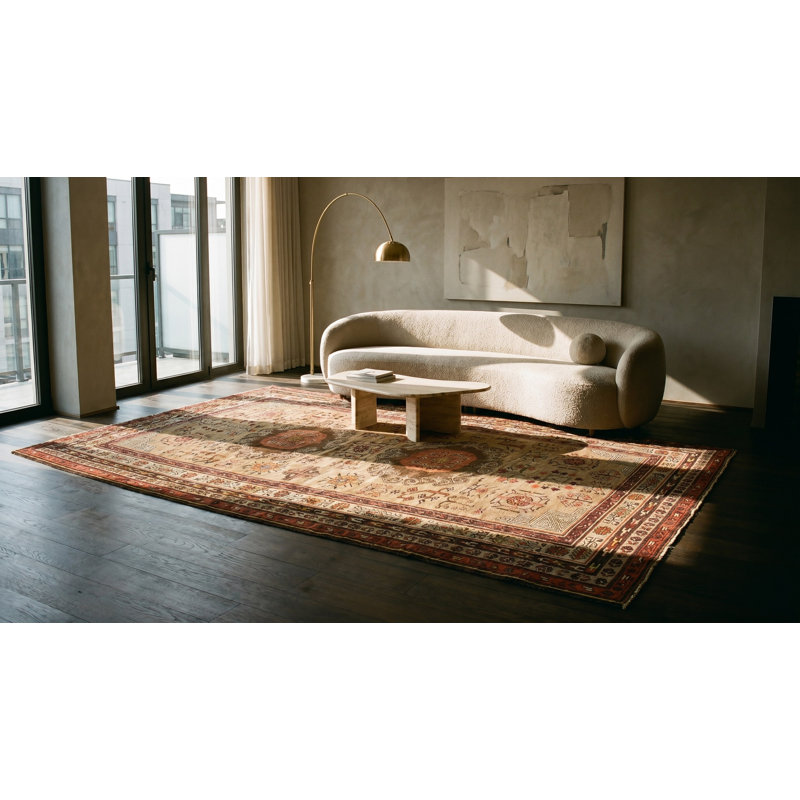 Neutral Color Antique Tribal Long and Narrow Size East Turkestan Khotan Rug