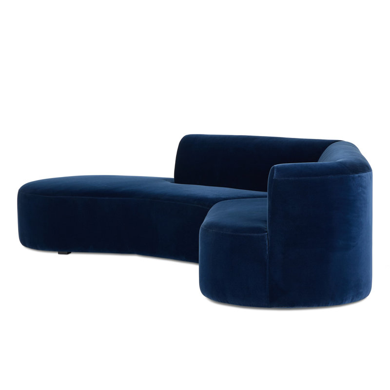 Sanda 105.5" Wide Sofa & Chaise, Left Hand Facing, Surrey Midnight Cotton Blend