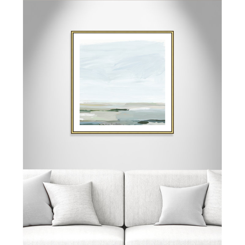 Pure Stillness - Impression de cadre photo sur papier, Papier encadré doré, H 33,25 po x l 33,25 po x P 0,88 po