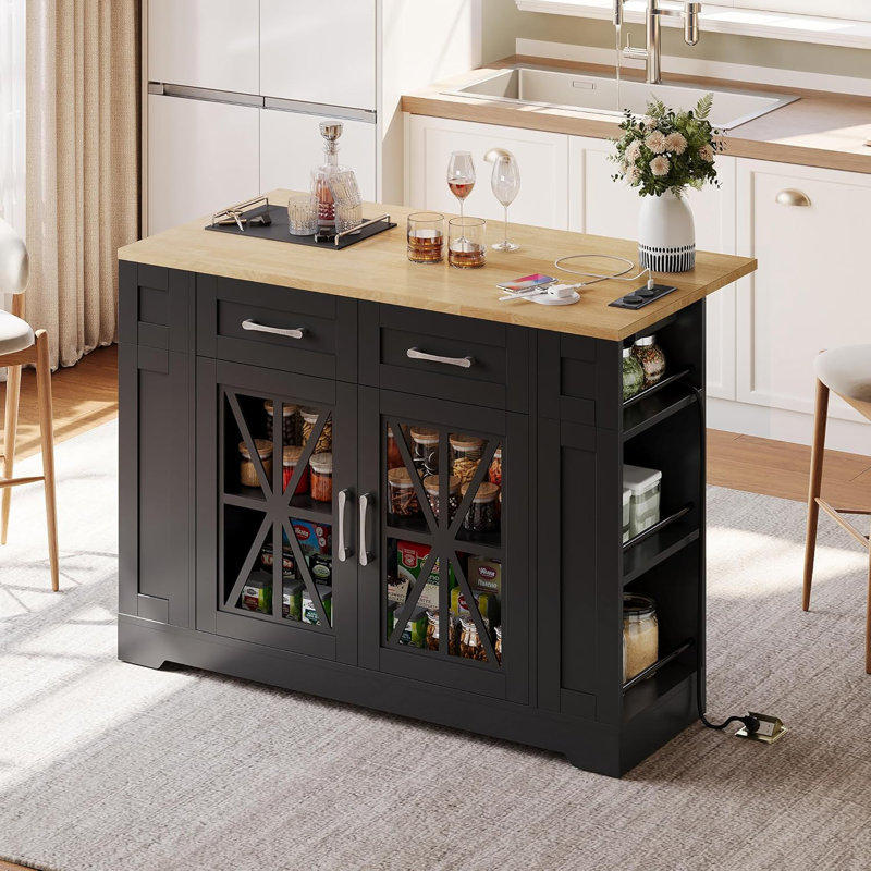 Kitchen Island, Black