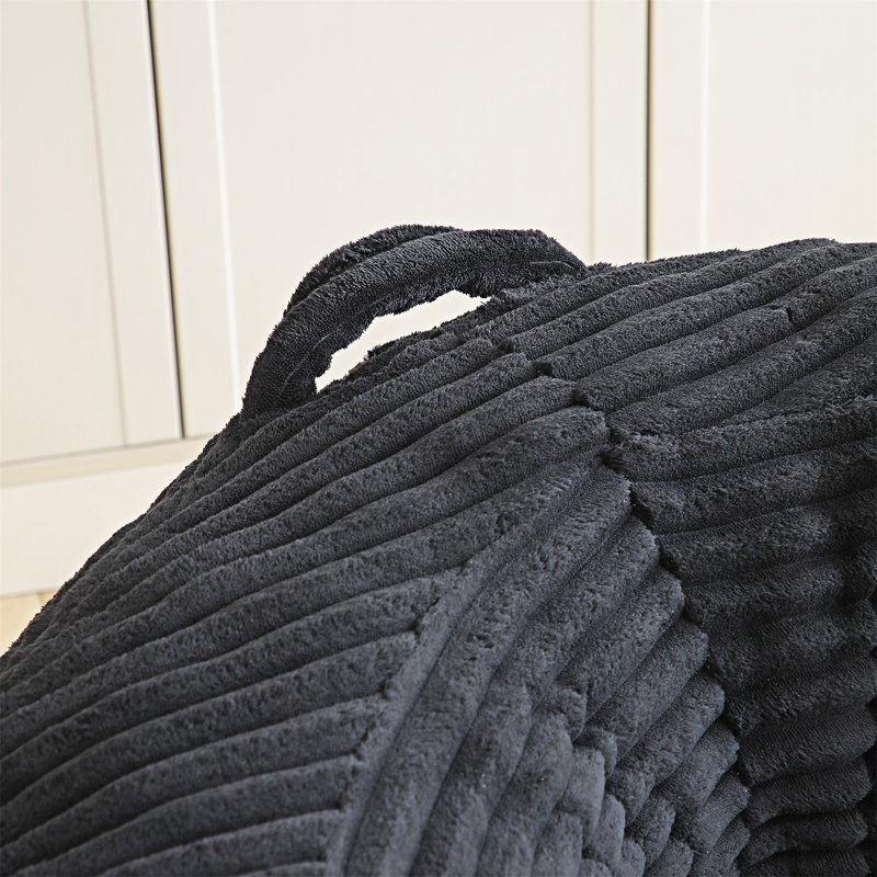 Lazy Sofa Bean Bag Chair, Black