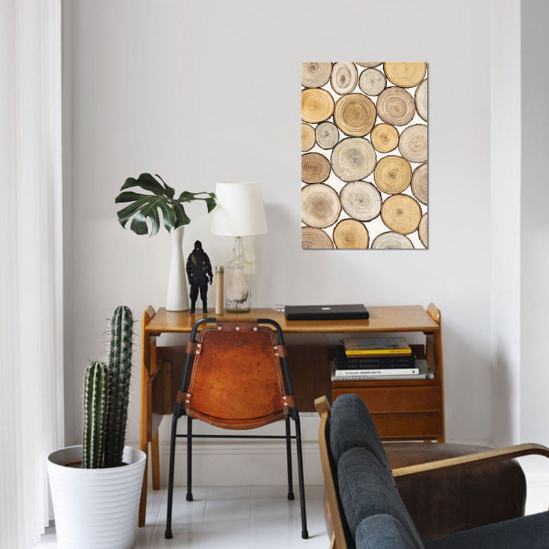 « tree ring study i », impression sur toile, H 26 po x l 18 po x P 1,5 po, Pas de tapis, Toile tendue