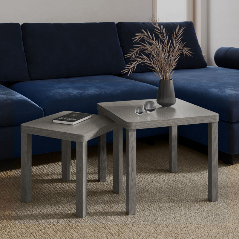 2 - Piece Living Room Table Set, Cedar Grey
