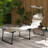 Outsunny Outdoor Lounge Chair, Adjustable Backrest Folding Chaise Lounge, Cushioned Tanning Chair W/Sunshade Roof & Pillow Headrest For Beach, Camping, Hiking-1886945799-1886945796