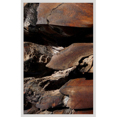 Natural Texture Series 8' Framed Photographic Print on Glass