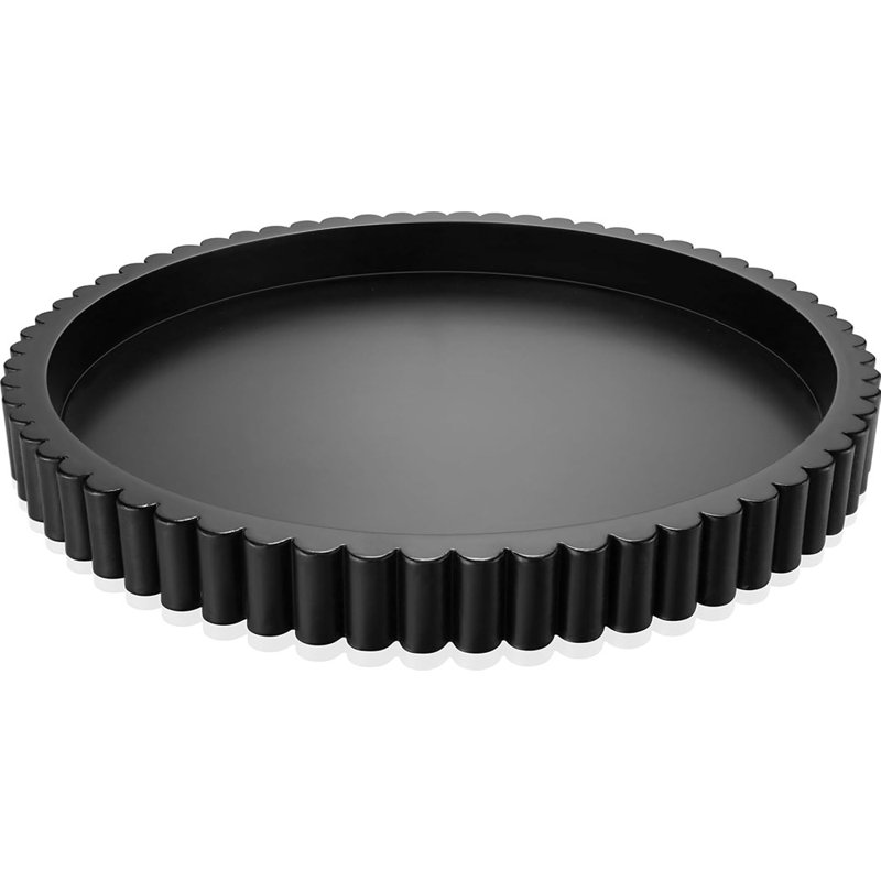 Handmade Decorative Wooden Tray, Round Tray For Coffee Table, Kitchen, Living Room, And Home Decor, Black, 1.2"Wx12"Dx12"H