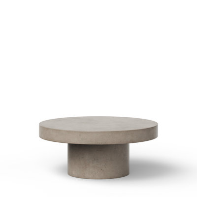 Circa Round Concrete Coffee Table Dark Grey