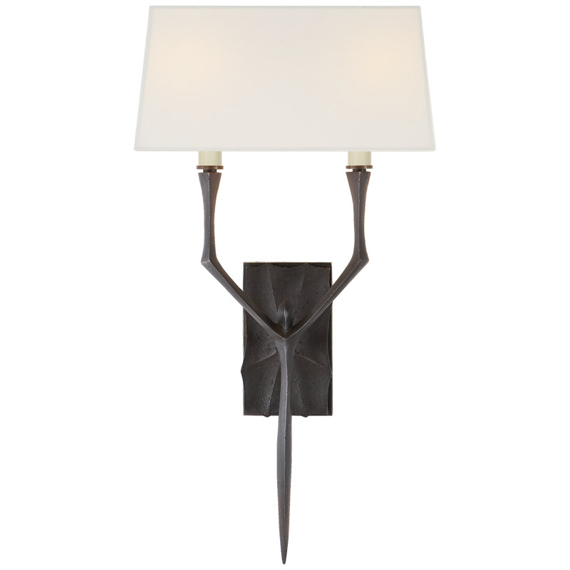 Bristol 2 - Light Wallchiere, Aged Iron