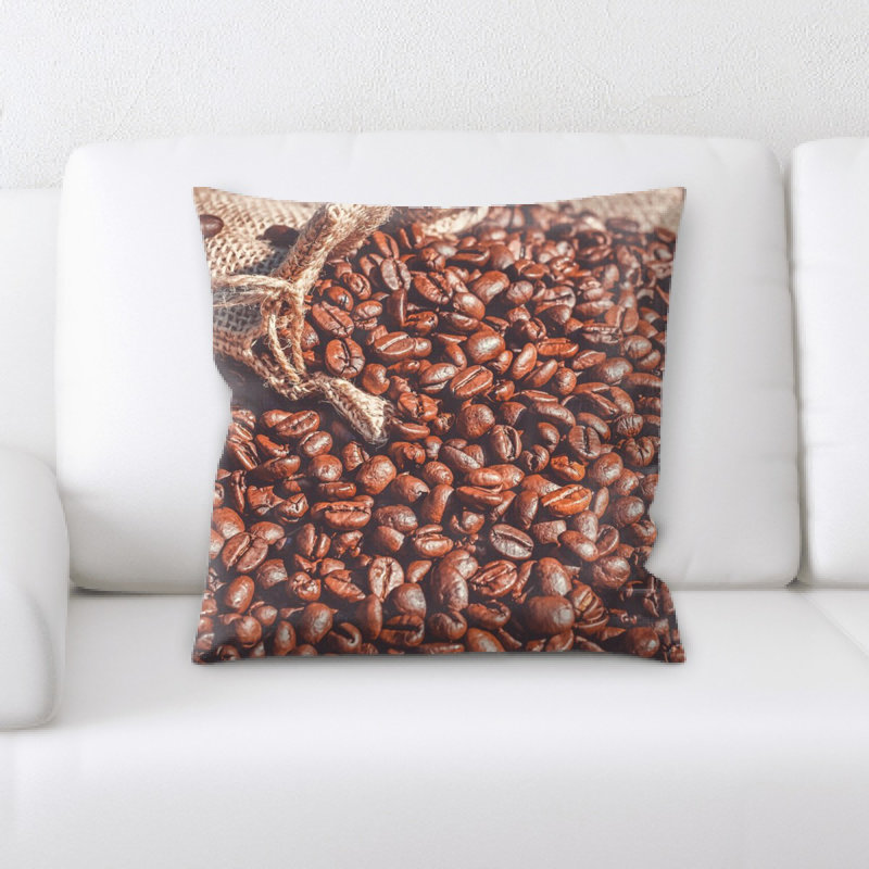 Coussin décoratif café
