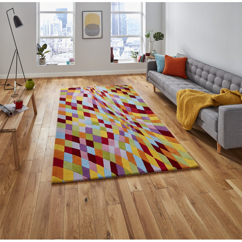 Aviral area rug Hand Tufted Rectangle Multi coloured, Rectangle 150 x 230cm