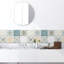 Blodwyn Spanish Retro Mediterranean Crush Glossy 3D Tile Stickers 15 x 15cm