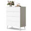 Commode moderne en bois à 4 tiroirs l 31,5 po pour chambre à coucher avec pieds solides, commode haute moderne avec poignée en métal robuste, commode de rangement pour le salon, couloir-1739051511-1748033563