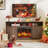 Aillie Fireplace TV Stand for 70" TVs with Electric Fireplace-97467425