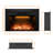Abryelle Electric Fireplace Insert with Trim-1653057018