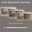 Gitza LED Lighted Black Framed Wall-mounted Bathroom Vanity Mirror with Anti-Fog and Dimmable-1985971200