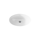 Caxton® Vitreous China Oval Undermount Bathroom Sink with Overflow