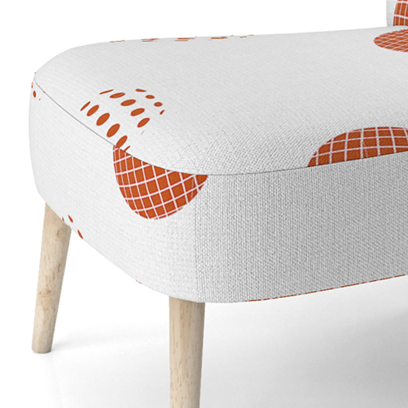 Chaise d'appoint rembourrée Brown