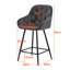 Aekerly Upholstered Counter Stool with Metal Frame