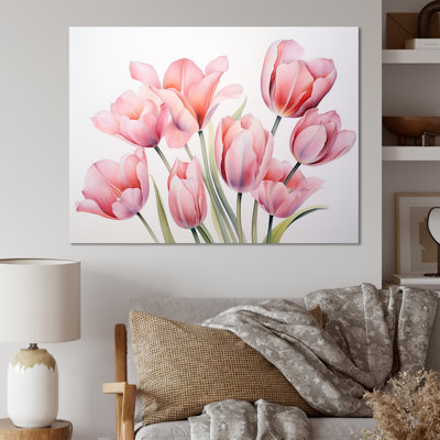 Tulipes, minimalisme, art mural