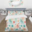 Ensemble de housse de couette Green and Coral Nostalgic-243136820