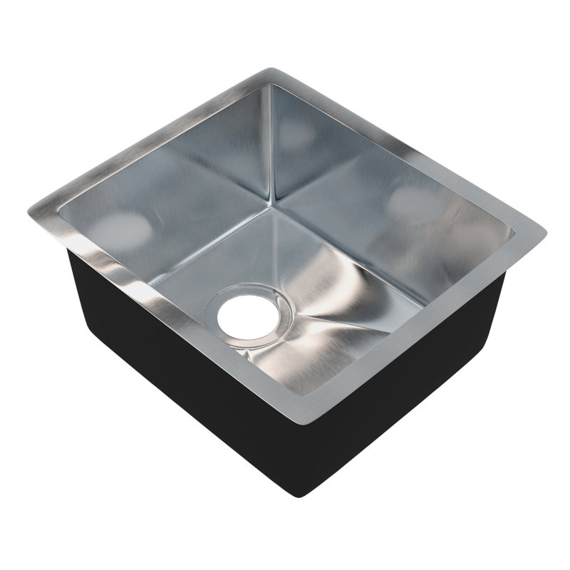 Évier de bar en acier inoxydable, 16 x 18 pouces