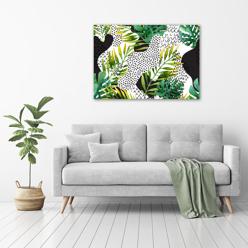 Tropical Leaves - Wrapped Canvas Print