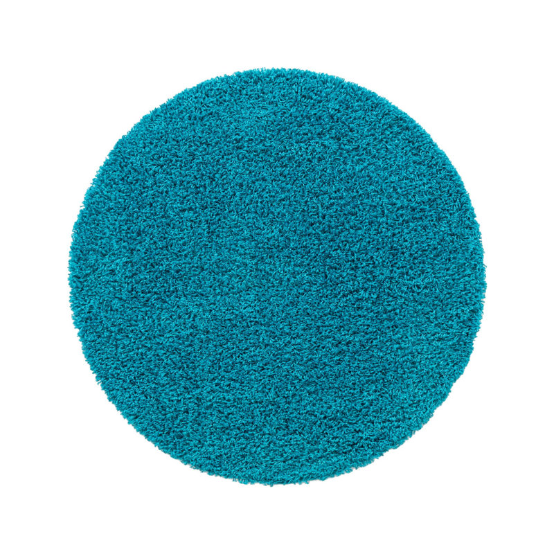 Angeline Indoor Rug, Round 4'1", Turquoise