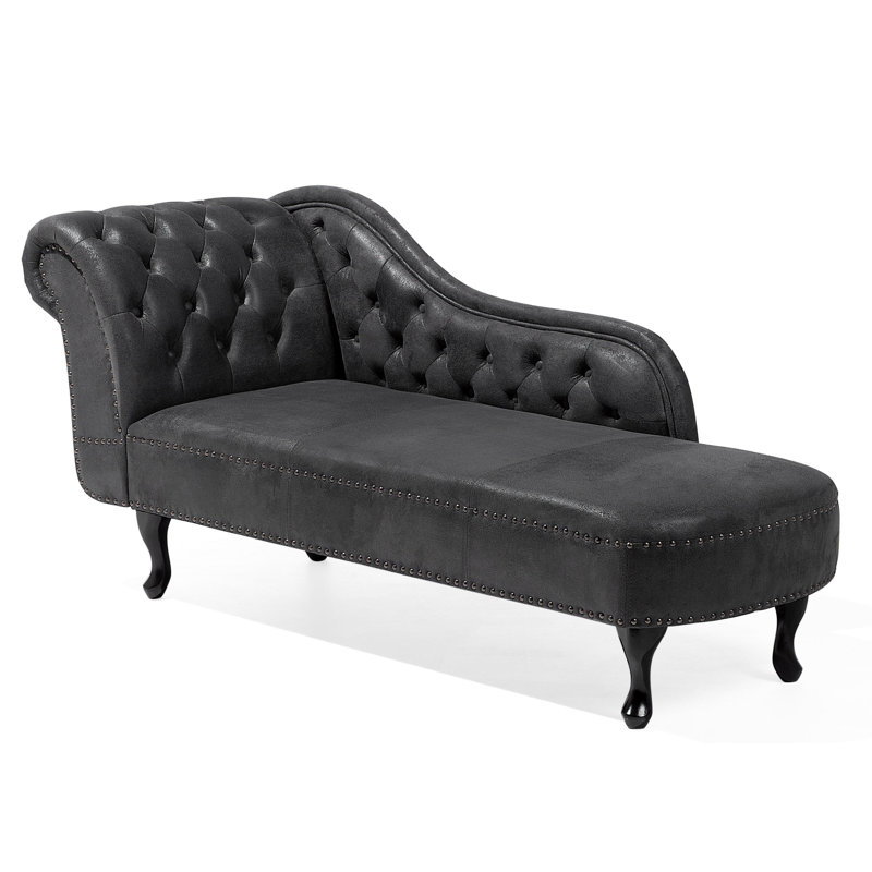 Channahon Upholstered Chaise Lounge, Grey