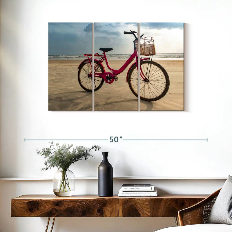 Mehar Pink Beach Bike, 24" H x 38" W