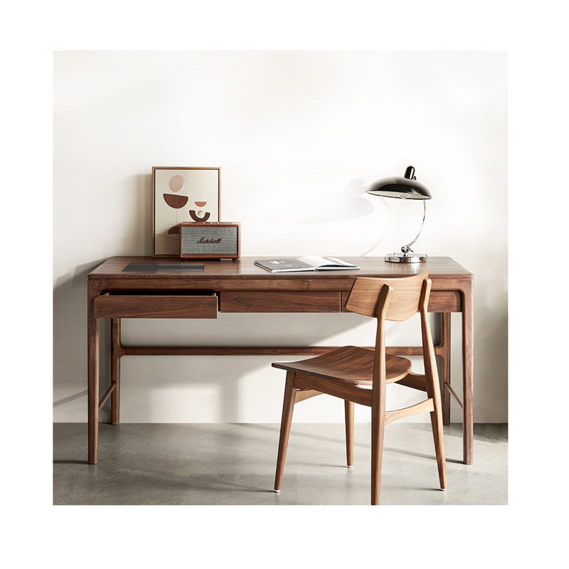 Bureau de style minimaliste, H 29,53 po x l 59,06 po x P 27,56 po