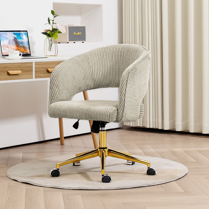 Chaise de bureau Reniel, Beige