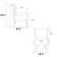 Chaise d'appoint rembourrée Hippel-161314950-161659991