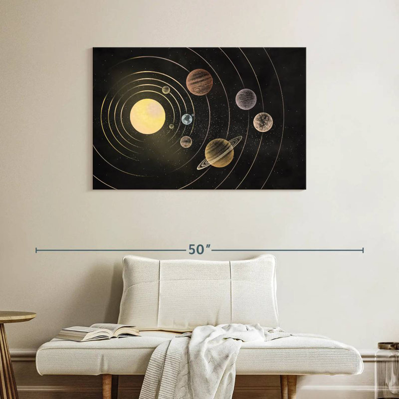 Oberle Solar System Orbit Rings, 26" H x 39" W