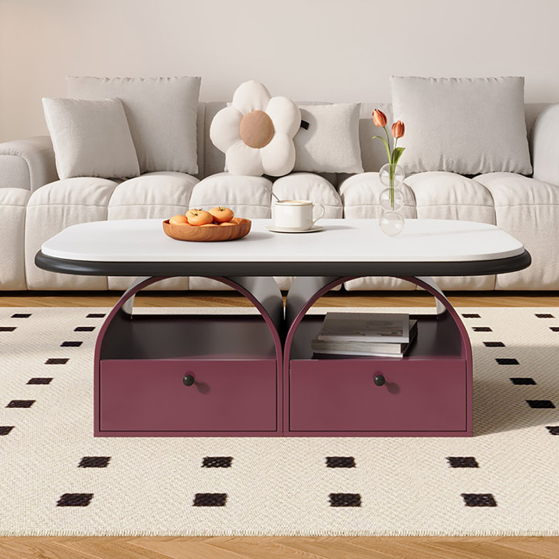 Petite table basse Cream Wind, Mauve