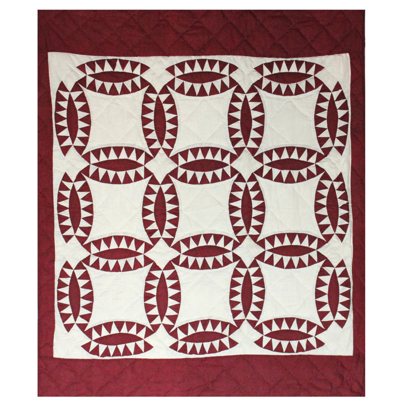 Quilted Throw Blanket, Ruby