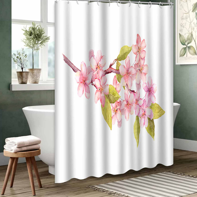 Rideau de douche transparent transparent, rideaux de douche pour la salle de bain avec 12 crochets, 72" L x 78" W