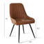 Chaise d'appoint en faux cuir Covello-1414136551