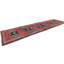 Tapis de couloir oriental tribal géométrique prune 4 x 13 One-of-a-Kind
