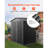 6 x 4 FT Metal Garden Shed Outdoor Storage Shed with 4 Louver Vents Grey