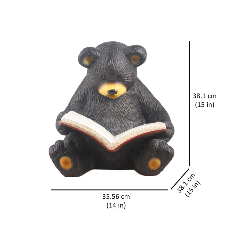 Bear Cub Reading a Book