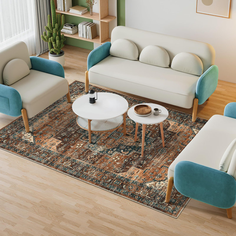 Rectangle Abstract Washable Area Rug, Rectangle 120 x 170 cm