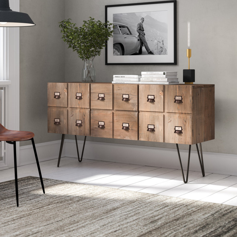 Ora Solid Wood 150.5cm W 2 - Drawer Chest of Drawers